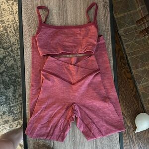 XXS Blackberry Daydream Leggings Vitality and XS blackberry daydream sports bra